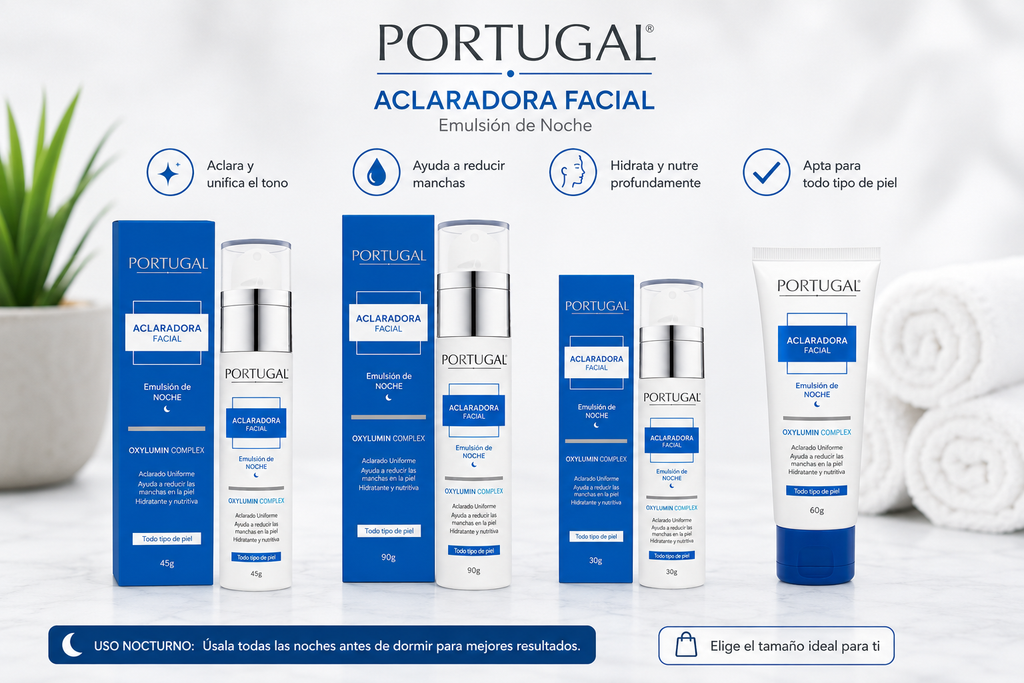 Aclaradora Facial Emulsión Noche – Portugal 45g